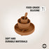 Mikk-Line Silicone Dinner Set Tableware Brown sugar